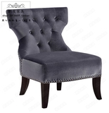 欧式新古典单人沙发太师椅 老虎椅子酒店咖啡厅沙发宜家美式餐椅