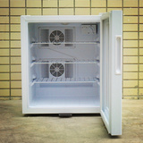 48升电子玻璃门带锁小冰箱透明冷藏展示柜水果饮料学校食品留样柜
