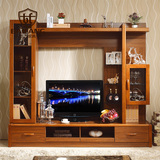 现代新中式家具实木电视机柜地柜客厅柜酒柜茶几电视柜组合电视墙
