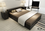 日式床韩式床板式床1.21.51.8米储物床高箱床榻榻米单人双人床