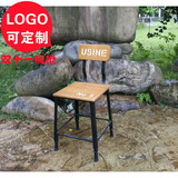 铁艺餐椅美式休闲复古创意做旧靠背椅子彩色欧式实木个性快餐桌椅