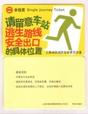 逃生线路安全出口，1全，上海地铁卡单程票 ，PD141603