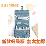 韩国印花旅行化妆包旅游洗漱包防水带挂钩可挂式旅行收纳整理包