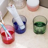 欧式简约洗漱杯套装三口之家漱口杯浴室卫生间牙缸刷牙杯塑料杯子