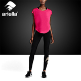 ariella阿雷拉 女子跑步健身运动瑜伽训练九分打底紧身长裤