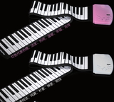 加厚专业版折叠便携延音和旋式电子软钢琴MII键盘带手卷钢琴88键