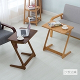 凡美 沙发边几角几 原竹实木咖啡桌电脑桌沙发边桌小书桌 床边桌