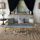 法式新古典休闲单人椅双人三人简约沙发欧式实木雕刻客厅组合家具