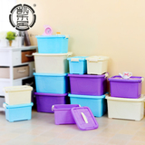加厚塑料手提收纳箱家用儿童玩具储物小箱子大号整理箱杂物收纳盒