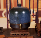 景德镇陶瓷酒坛子油缸水缸15斤25斤装 泡酒罐酒壶密封带水龙头