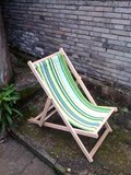 木制沙滩椅折叠椅躺椅可制定LOGE出口欧美榉木户外实木便携式躺椅