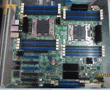 二手Intel/英特尔 S2600CP4 2011针双路服务器主板 集成四网卡X79