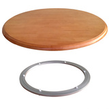 志尚家具 实木餐桌转盘木圆桌圆餐桌圆桌转盘实木餐桌转盘转台