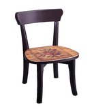 欧式时尚创意儿童学习椅靠背椅 实木小木椅 换鞋椅经典玫瑰 特价