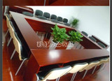 办公家具厂板式培训桌实木条型桌学生课桌椅油漆会议桌可定制