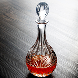进口水晶洋酒瓶创意 玻璃瓶 红酒瓶无铅红酒醒酒器倒酒壶酒具套装