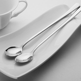 不锈钢无磁长柄勺子 儿童勺咖啡蜂蜜奶茶搅拌勺 长把加厚韩国式