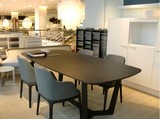 北欧水曲柳实木餐桌宜家小户型餐厅桌椅组合高密度板样板房设计台