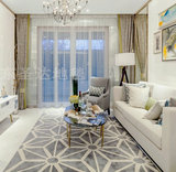 时尚现代美式菱形地毯客厅茶几沙发卧室满铺床边地毯加厚定制