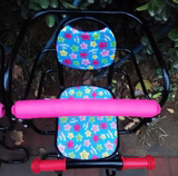 自行车儿童座椅折叠单车后座电动车座后置坐垫宝宝安全带加大脚踏
