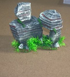 水族箱造景鱼缸装饰假山仿真千层石假石头盆景树脂工艺品
