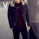 2015冬季新款品牌男士轻薄保暖羽绒服男式立领连帽羽绒棉衣潮外套