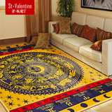 圣瓦伦丁  美式地毯客厅现代简约 北欧卡通卧室床边毯沙发茶几垫
