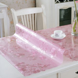 定制软质玻璃pvc餐桌布防水防油防烫免洗塑料茶几垫田园花朵桌垫