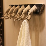 中式复古创意浴室用品洗手间卫生间晾晒置物架毛巾架挂衣架 佛手