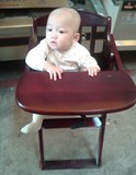 促销红木BB椅 餐厅婴儿椅子 宝宝就餐椅可折叠餐椅带护栏实木餐椅