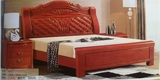 全实木床 现代简约风格床 橡木床 单人床 双人床 1.8M