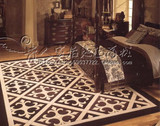 欧式简约时尚客厅地毯茶几地毯腈纶卧室地毯咖啡色床边地毯定制