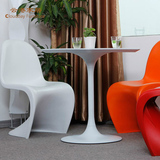 Panton chair 塑料餐椅创意潘东椅 美人椅 S型椅 现代餐