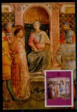 梵蒂冈 2003  画家 安杰利科 壁画 圣洛伦索在缬草  邮票  极限片