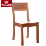 西木西宅家具现代简约餐椅欧式新古典实木小户型书桌咖啡椅子组装