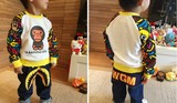 香港正品代購BAPE猿人頭兒童装秋冬裝男女兒童長袖卫衣外套