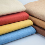 加厚仿细亚棉麻沙发布料 纯色抱枕靠垫沙发面料工程软包布料批发