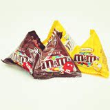 德芙巧克力MM豆婚庆M&M's巧克力豆三角包 500g约30个散称包邮零食