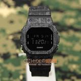 CASIO/卡西欧G-SHOCK方块 DW-5600SL-1D/7DR 线性泼墨男女手表
