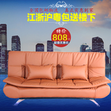 包邮小户型皮沙发床 折叠三人多功能沙发床皮艺沙发组合沙发1.9米