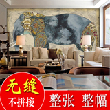 客厅沙发墙印度  大型无缝壁画整张整幅 大象 3d立体客厅电视背景