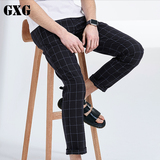 GXG男裤男士休闲裤夏季薄款男装修身长裤韩版条纹裤子潮53202416