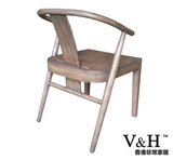 批量定做！北欧家具创意设计实木餐椅电脑书椅白蜡木新中式餐厅椅