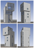 安藤忠雄4X4住宅sketchup精细模型 建筑大师 大师SU 含CAD尺寸