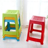 塑料凳加厚型高凳时尚方凳欧式凳子宜家餐凳成人家用浴室凳
