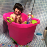 儿童洗澡桶宝宝沐浴桶洗澡盆加大号便携式婴儿可坐加厚沐浴泡澡桶