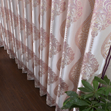 窗帘布料定制成品提花紫色欧式婚房客厅特价清仓卧室遮光面料批发
