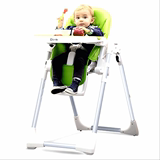 儿吃饭座椅进口简易调节儿童餐桌椅宝宝餐椅便携式可折叠多功能婴