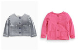 【现货】英國Next童裝 2015新款女童单排扣口袋开衫卫衣 2色