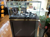 新款烤漆展示柜珠宝展台饰品柜子咖啡色橱窗展柜玻璃货架玉石台